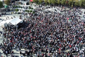 Binler, Filistin için tek ses oldu: Sakarya’dan dünyaya "Gazze’ye özgürlük" mesajı verdiler