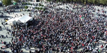 Binler, Filistin için tek ses oldu: Sakarya’dan dünyaya "Gazze’ye özgürlük" mesajı verdiler