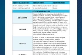 BUSKİ’den planlı su kesintisi