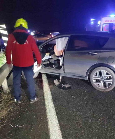 Havran’da otomobil ile motosiklet çarpıştı: 1 yaralı