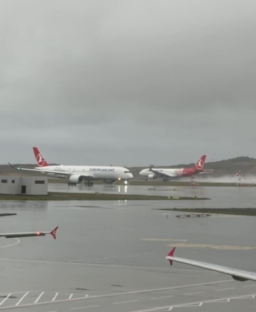 İstanbul Havalimanı’nda yağmur