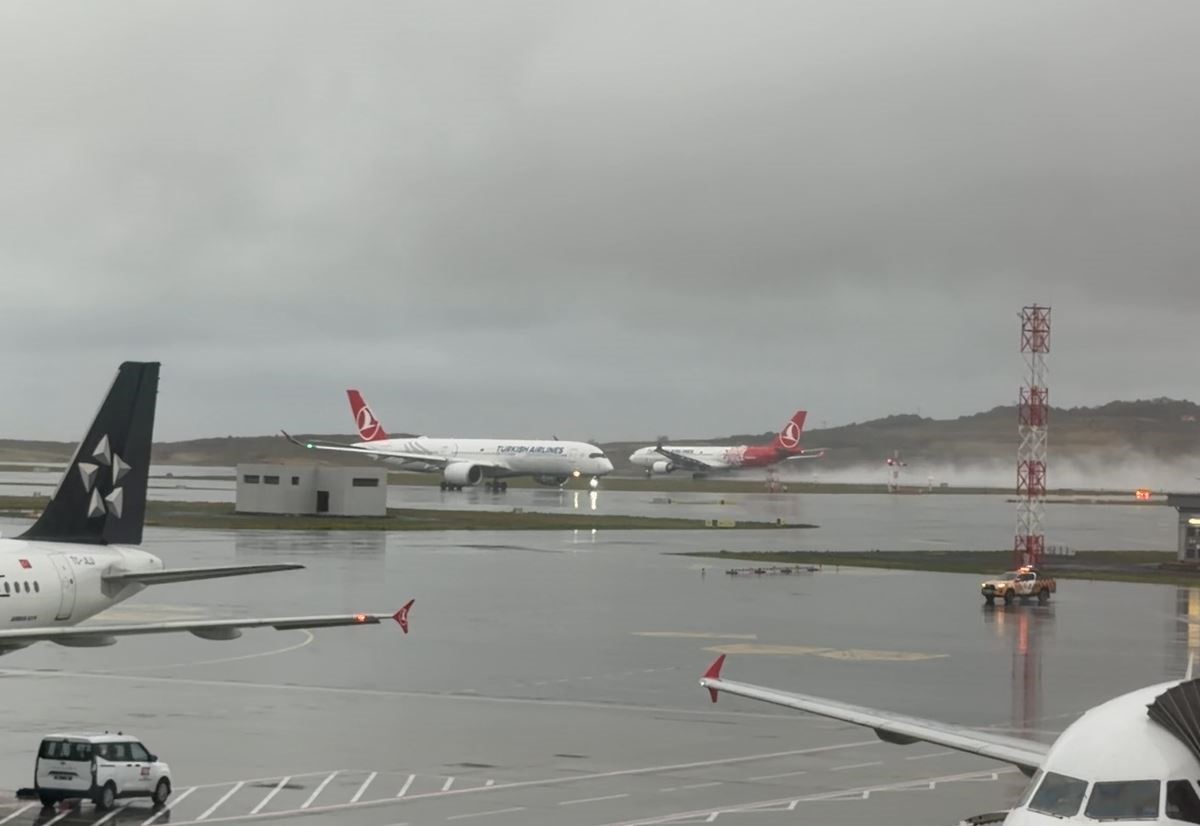 İstanbul Havalimanı’nda yağmur