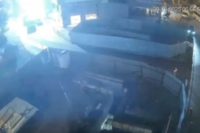 Gebze’deki binanın yıkılma anı kamerada
