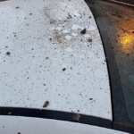 Lüleburgaz’da üst geçitten beton parçaları düştü: Sürücü faciadan döndü