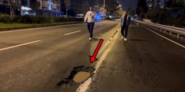 Tekirdağ’da sürücü çukurdan kaçarken başka çukura daldı: "Çok kötüydü, çok korktuk"