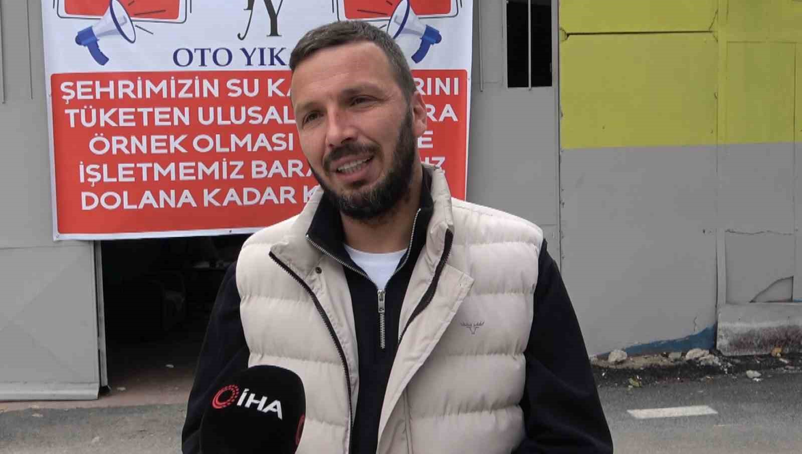 Bursa’da duyarlı işletmeciden örnek davranış: "Barajlar dolmadan dükkanı açmayacağım"