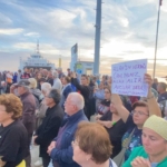 Ava gelen avcılara protesto şoku