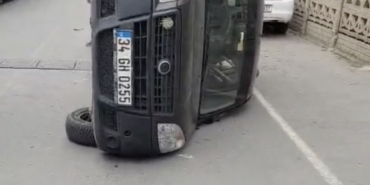 Trafik kazasında otomobil devrildi: 1 kişi yaralandı