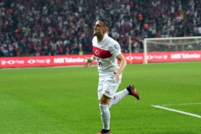 Yunus Akgün, milli formayla 3. gol sevincini yaşadı