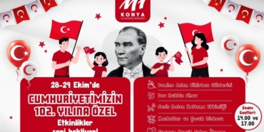 M1 Konya AVM’DE Cumhuriyet’in 102’nci yılı coşkuyla kutlanıyor