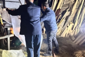 Marangoz atölyesinde çıkan yangın itfaiye ekiplerince söndürüldü