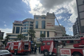 Pendik’te Özel Emsey Hastanesi’nde yangın paniği