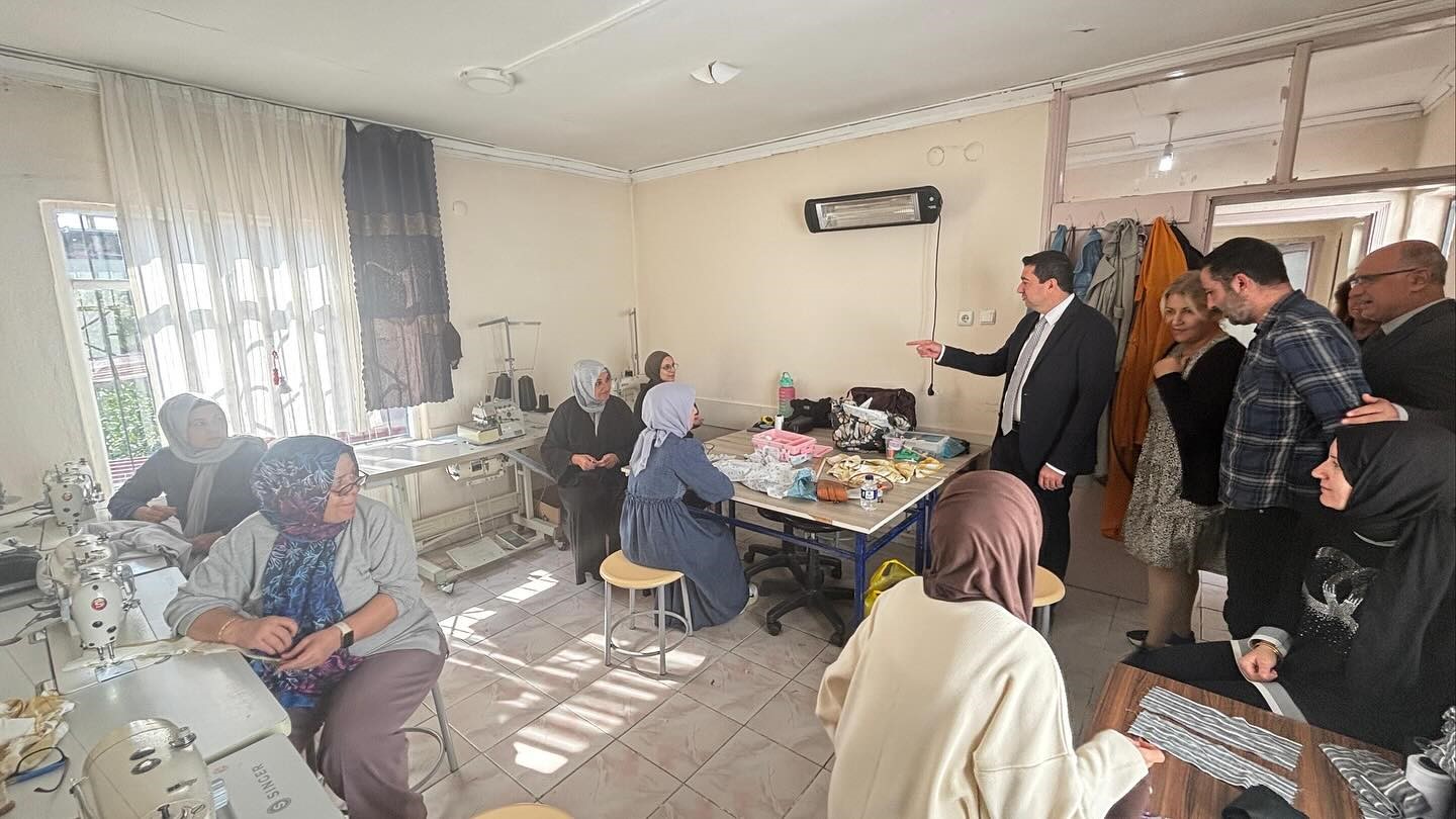 Kaymakam Evlice’den Halk Eğitimi Merkezi’ne ziyaret