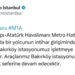 Bakırköy’de metro istasyonunda yolcu raylara atlayarak intihar etti