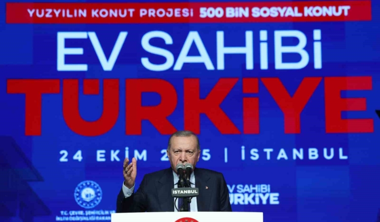 Cumhurbaşkanı Erdoğan "Yüzyılın Konut Projesi"nin detaylarını açıkladı: "Önceliğimiz henüz evi olmayan vatandaşlarımız"