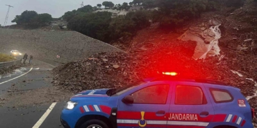 Gökçeada’da sele teslim olan bölgeler dron ile görüntülendi