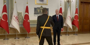 İstanbul Valisi Davut Gül Cumhuriyetin 102’inci yıldönümünde tebrikleri kabul etti