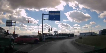 Kaza tehlikesi sözlü tartışmayla bitti