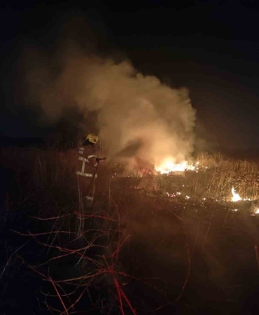 Susurluk’ta arazi yangınına hızlı müdahale