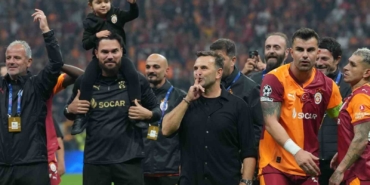 Galatasaray’da Liverpool galibiyeti sevinci