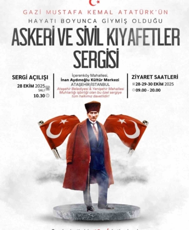 Atatürk’ün kıyafetleri Ataşehir’de sergilenecek