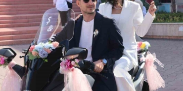 Bursa’da motosikletli düğün konvoyu