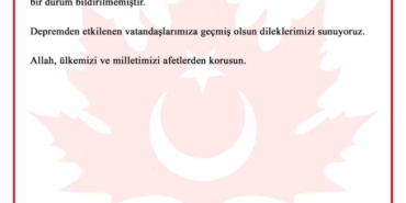 Bursa’da hissedilen depreme Bursa Valiliği’nden açıklama