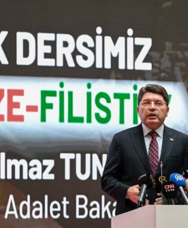 Adalet Bakanı Tunç: "Sorunun kalıcı çözümü özgür bir Filistin devletinin kurulmasından geçiyor"
