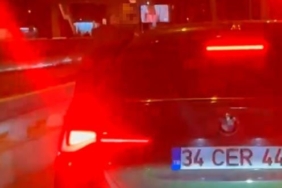 Bakırköy’de bir maganda trafikte tartıştığı kadın sürücüyü böyle darp etti