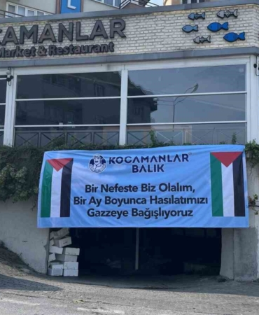 Bursa’nın ünlü balıkçısı, 5 restoranın 1 aylık hasılatını Gazze’ye bağışlayacak