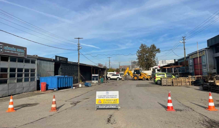 Nilüfer Belediyesi Beşevler Sanayi Sitesi’nin yollarını yeniliyor