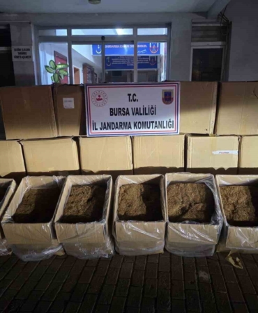 Bursa’da 750 kilogram kaçak tütün ele geçirildi