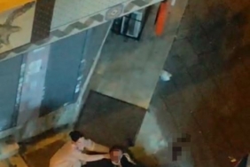 Bahçelievler’de 2 kişi birbirine yumruklarla saldırdı: O anlar kameraya yansıdı