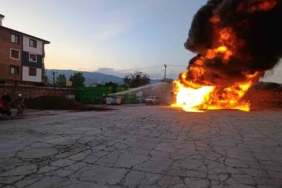 Havran’da zeytinyağı tesisinde çıkan yangın söndürüldü