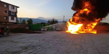 Havran’da zeytinyağı tesisinde çıkan yangın söndürüldü