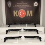 Kocaeli’de kaçak silah operasyonunda 6 pompalı tüfek ele geçirildi