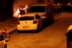 Sultangazi’de elektrikli araç yanarak küle döndü