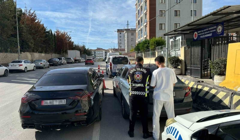 Pendik’te makas atan sürücüye para cezası