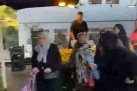 Peçeyle gizlendiler, pazarda hırsızlık yaparken yakalanınca böyle kaçtılar