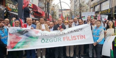 Bağcılar’da "Nehirden Denize Özgür Filistin" yürüyüşü