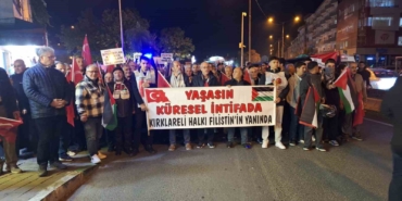 Kırklareli’nden Gazze’ye destek yürüyüşü