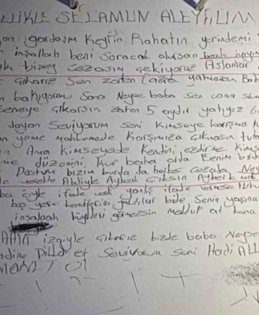 Ahmet Minguzzi’nin katil zanlısının mektubu ortaya çıktı: "Aslanlar gibi yatar çıkarız"