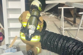 Edremit’te mobilya mağazasında yangın