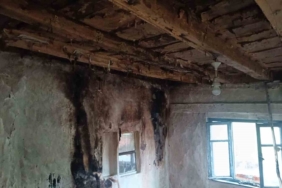 Bilecik’te bir eve yıldırım düştü