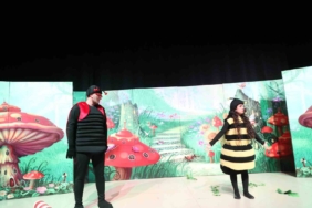 Minikler, "Beneksiz Böcek Uğur" ile keyifli anlar yaşadı