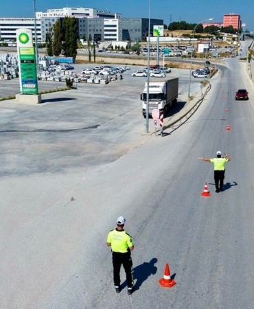 Bilecik’te hava destekli trafik denetiminde 11 sürücüye ceza