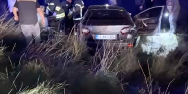 Tekirdağ’da otomobil şarampole yuvarlandı: 1 ölü, 1 yaralı