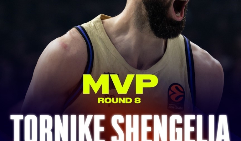 Euroleague’de 8. haftanın MVP’si Tornike Shengelia oldu