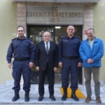 Balıkesir İl Jandarma Komutanı Murat Özer’den Edremit Ticaret Odasına ziyaret