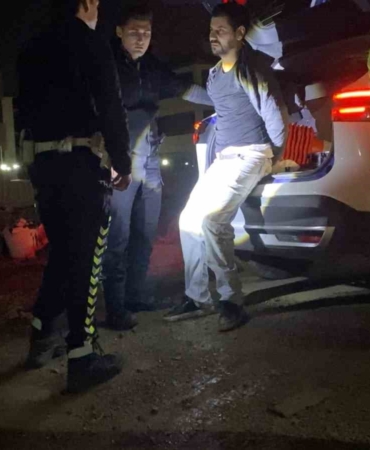 Dur ihtarına uymadı, inşaat alanında yakalandı